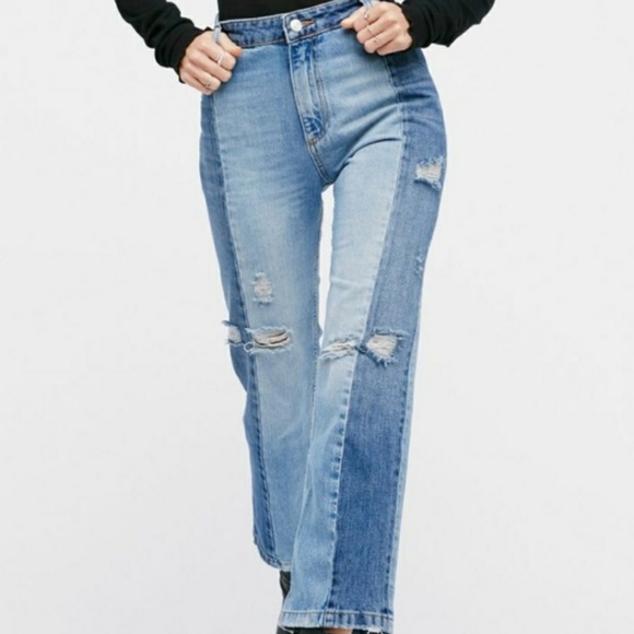 Free People Denim - SALE Free People two tone jeans